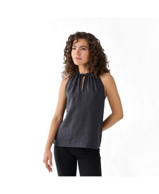 Women's Halter Hemp Neck Top