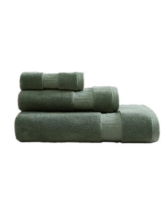 Iconic Cotton Jacquard 3-Piece Towel Set