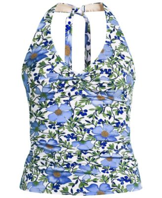 Women's Twist Halter Tankini Top