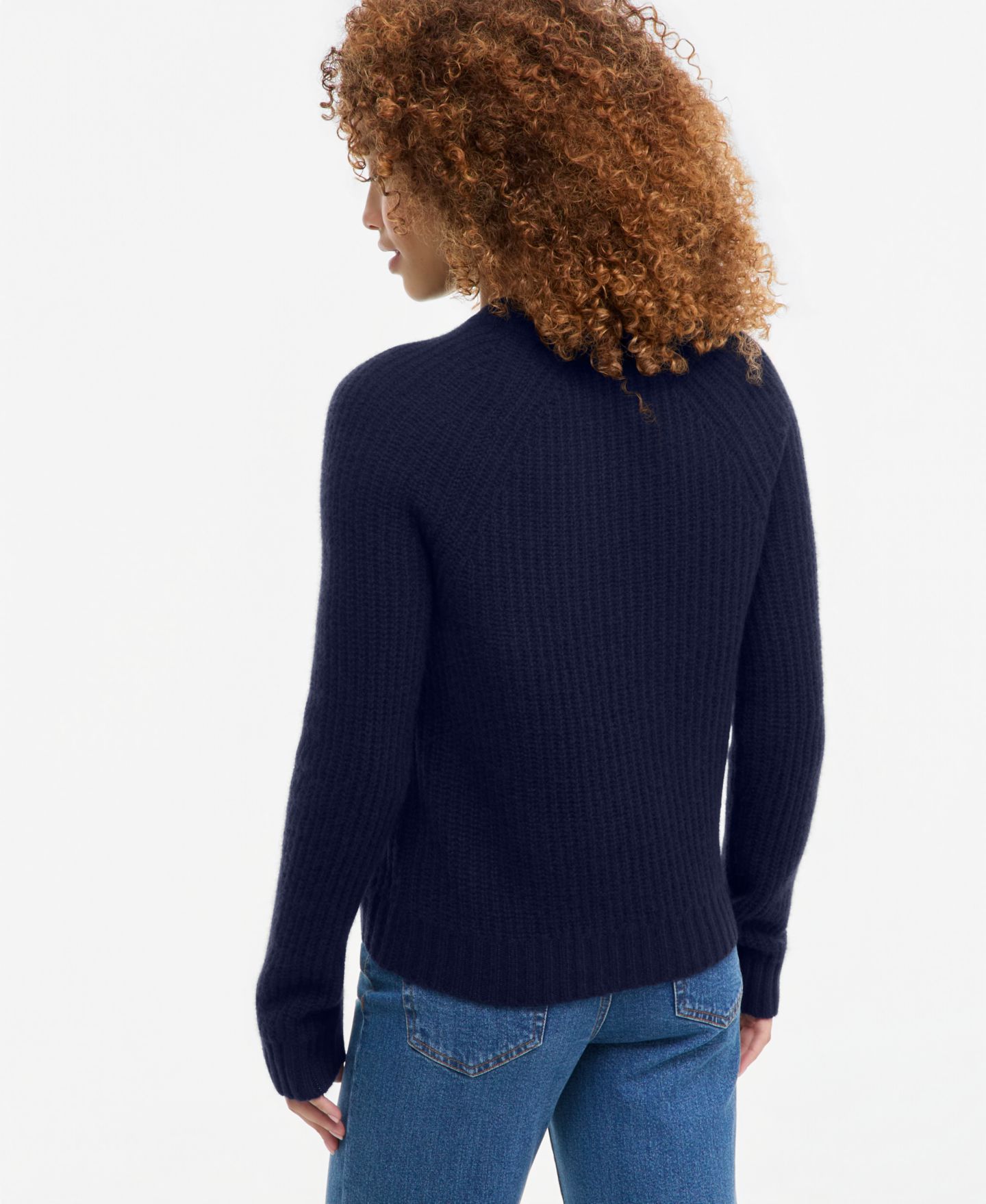 Женский свитер Charter Club Petite 100% Cashmere Shaker Stitch Crewneck, цвет: Тёмно-синий — фото 2