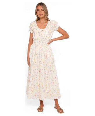 Women's Katana Puff Sleeve Midi Dress
