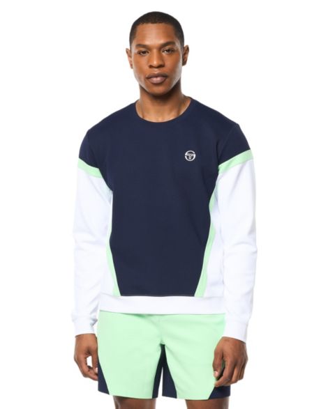 Мужской свитшот Sergio Tacchini Pagia с круглым вырезом, цвет: Синий
