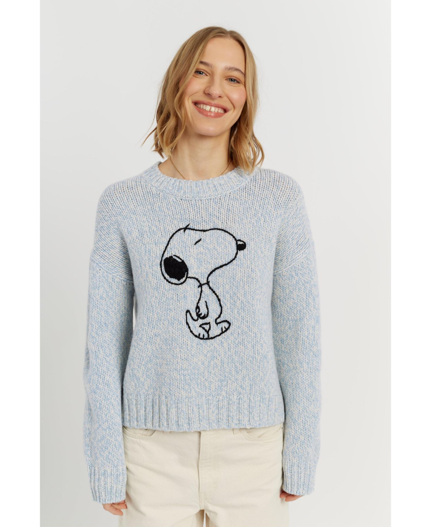 Women's Chinti and Parker Merino Snoopy Marl Sweater