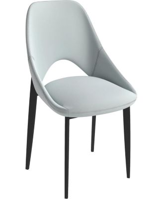 Amalfi Upholstered Fabric Dining Chair Modern Side Chair with Iron Legs, Mid-Century Accent Chair for Dining Room or Kitchen