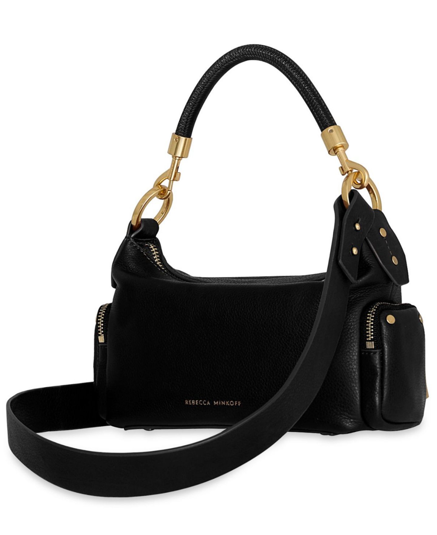 Женская сумка Rebecca Minkoff Mab Small Leather Shoulder Handbag, цвет: Чёрный — фото 2