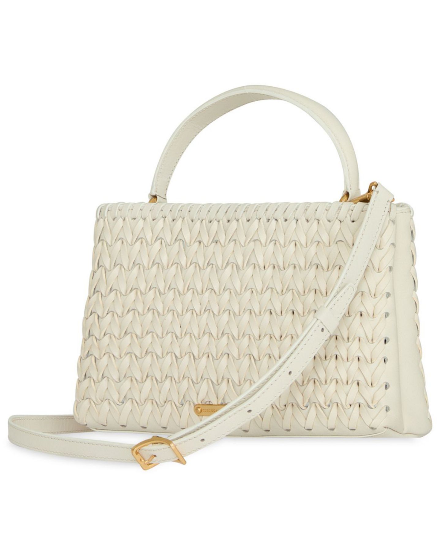 Женская сумка Rebecca Minkoff Megan Small Top Handle Satchel Handbag, цвет: Фарфоровый — фото 2