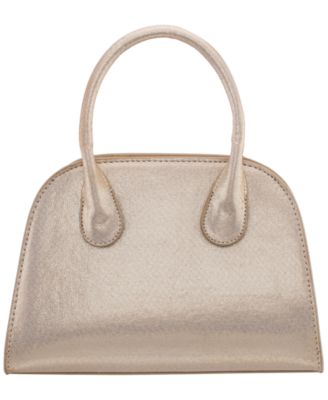 Ainsley Metallic Small Bowling Shoulder Handbag