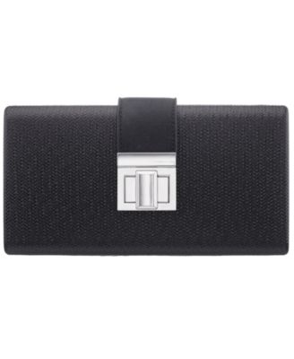 Embossed Woven Presley Minaudiere Small Clutch Handbag