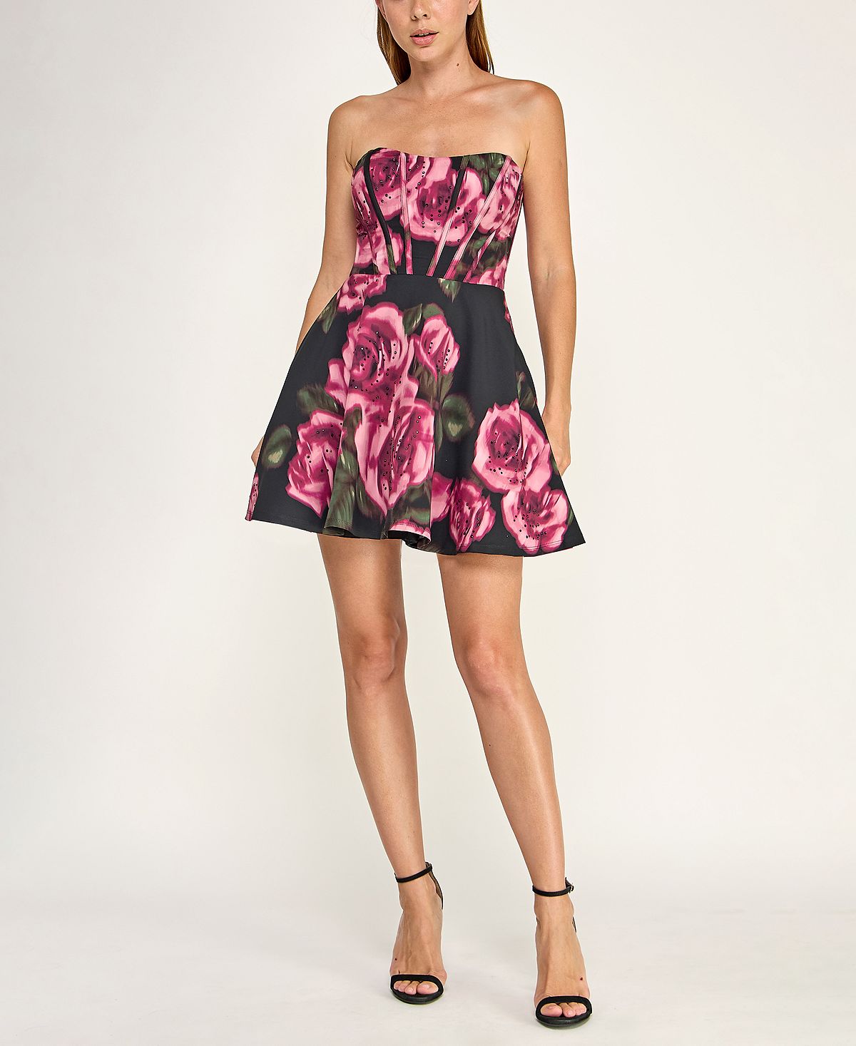 SENI & CADE Juniors' Strapless Mini Dress view 2 — MAYCSS fashion products