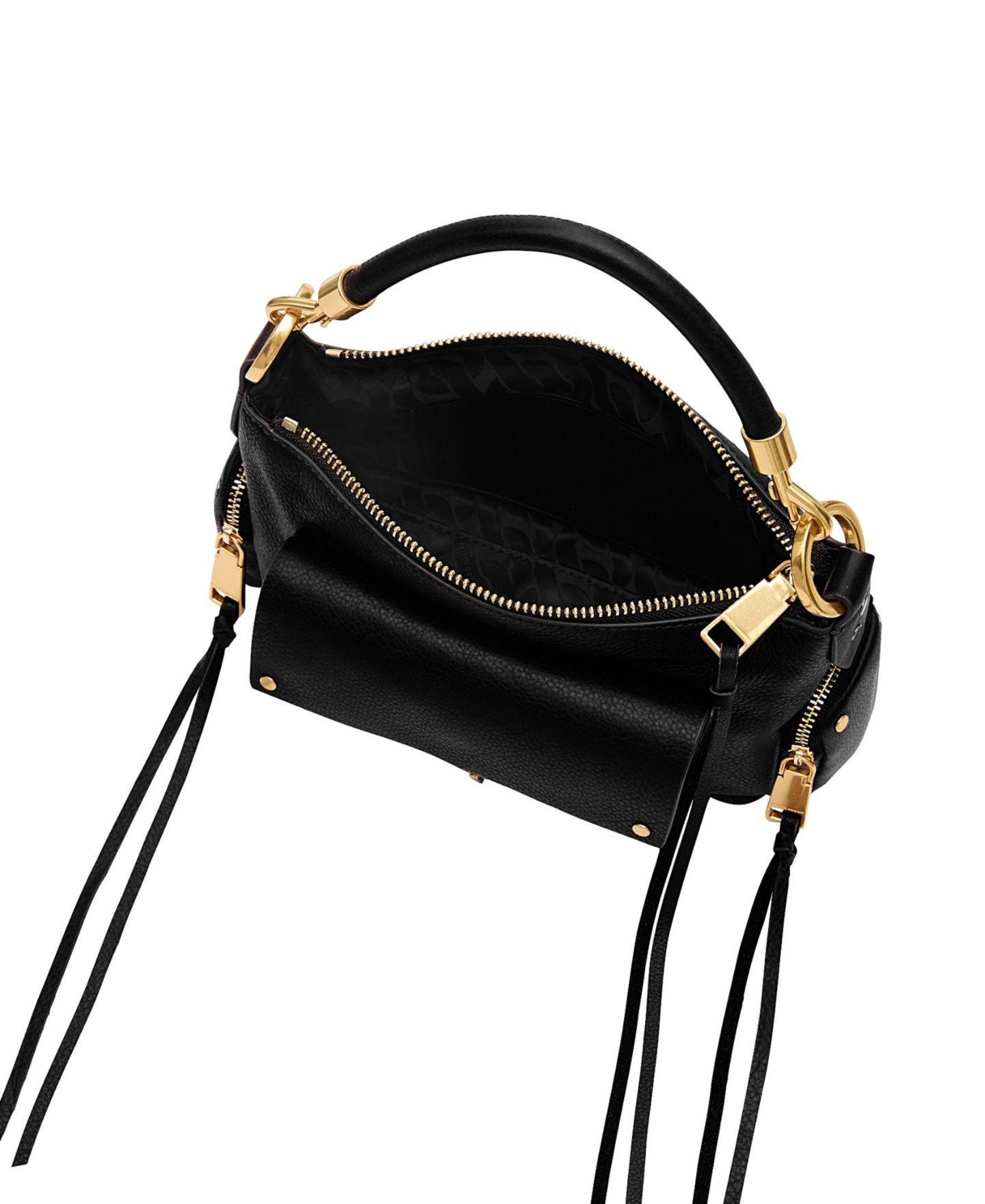 Женская сумка Rebecca Minkoff Mab Small Leather Shoulder Handbag, цвет: Чёрный — фото 3