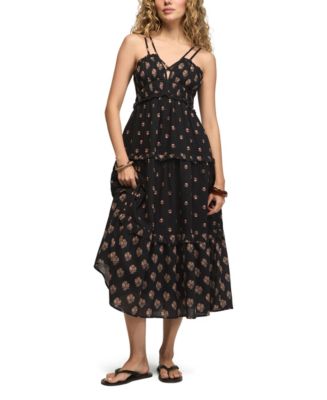 chiffon dresses short NaRHbrg Women's Ruffle Midi Dress Asymmetrical Layered Gowns Green 5.16.24 Gender:Woman She is wearing a Merino Wool Button-Down Shirt