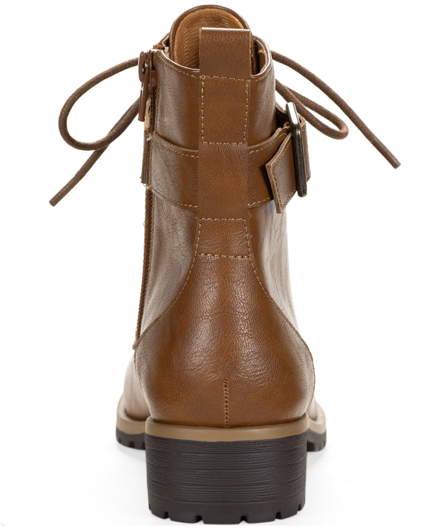 Женские ботинки Style & Co Zoeyy Full-Zip Booties, цвет: Коричневый — фото 3
