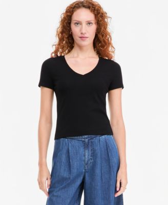 Women's Cropped V-Neck Meet & Greet T-Shirt