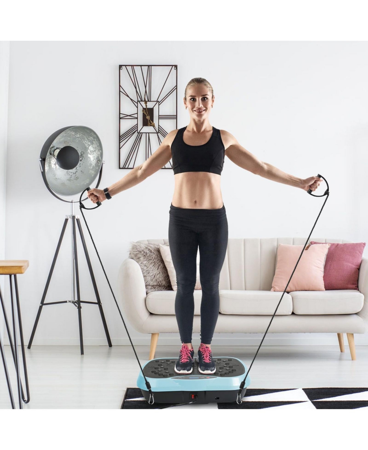 Sevorley Whole Body Vibration Exercise Machine with Resistance Bands and Remote