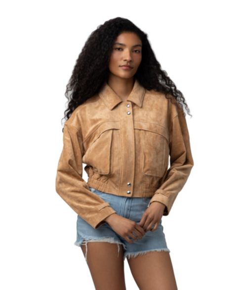 Женские куртки BLANK NYC Women's Collared Neck Jacket
