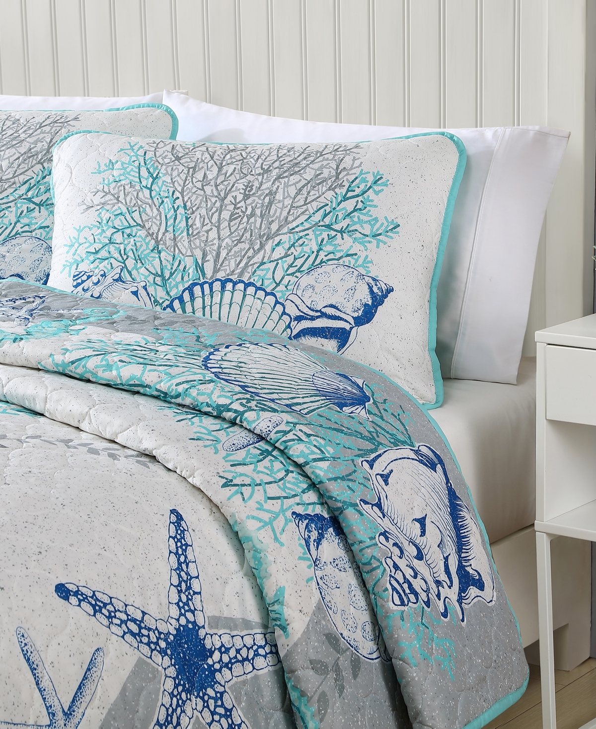 Carribbean Joe Coastal 3-Piece Quilt Set, King