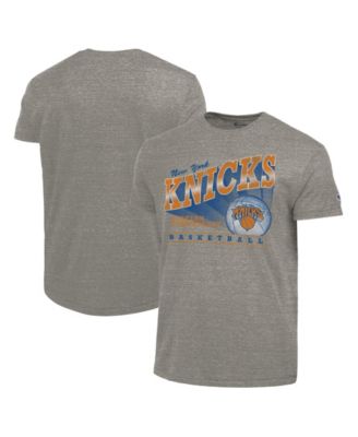 Men's Gray New York Knicks Shooting Tri-Blend T-Shirt
