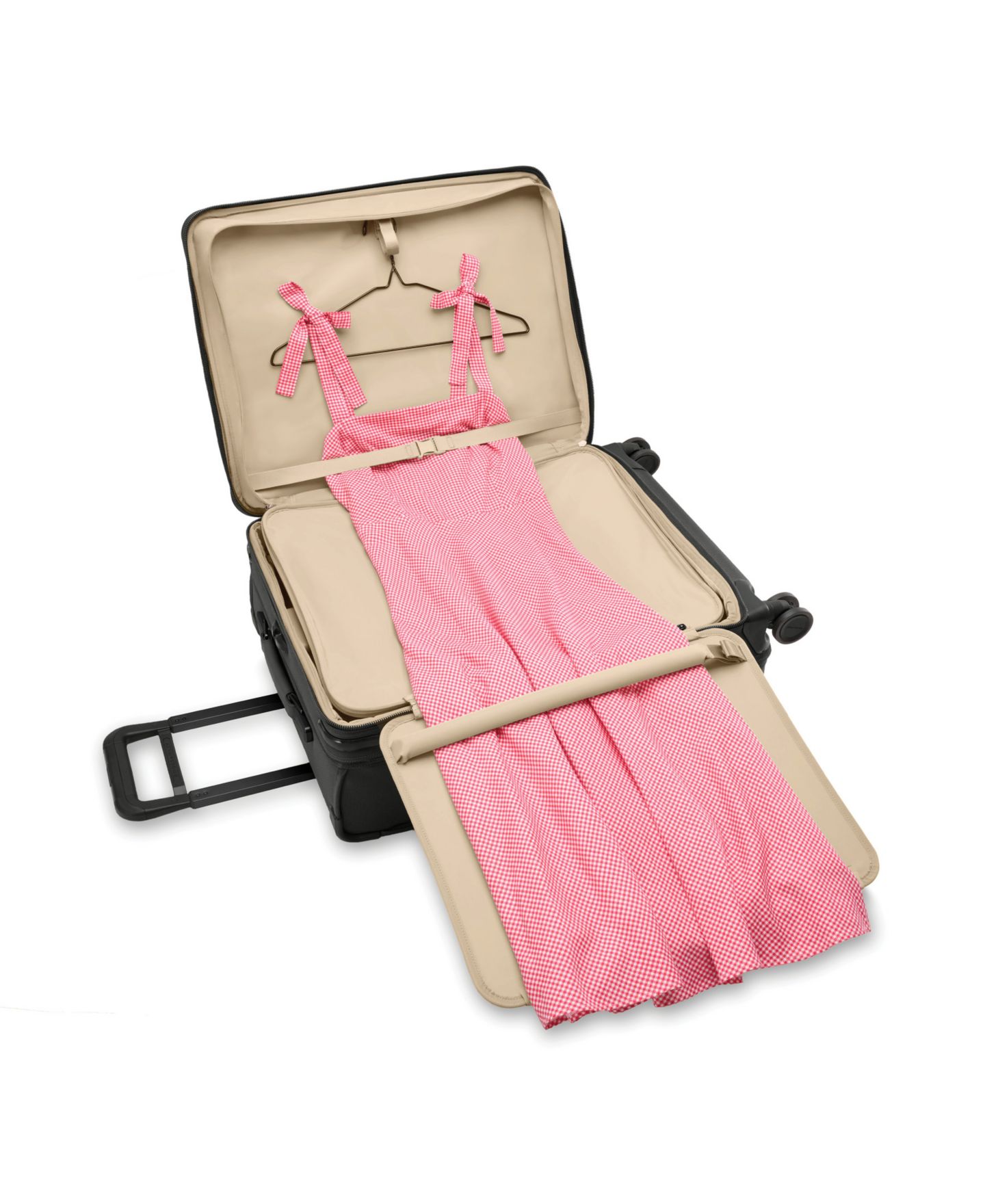 Чемодан Briggs & Riley Baseline Compact Medium Checked Expandable Spinner, цвет: Чёрный — фото 7