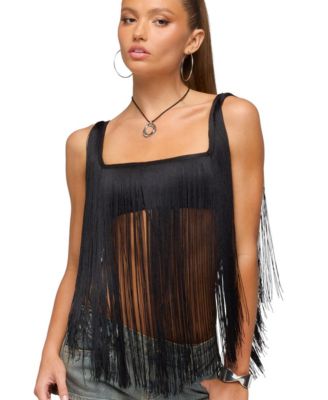 Women's Eranthe Fringed Crop Top