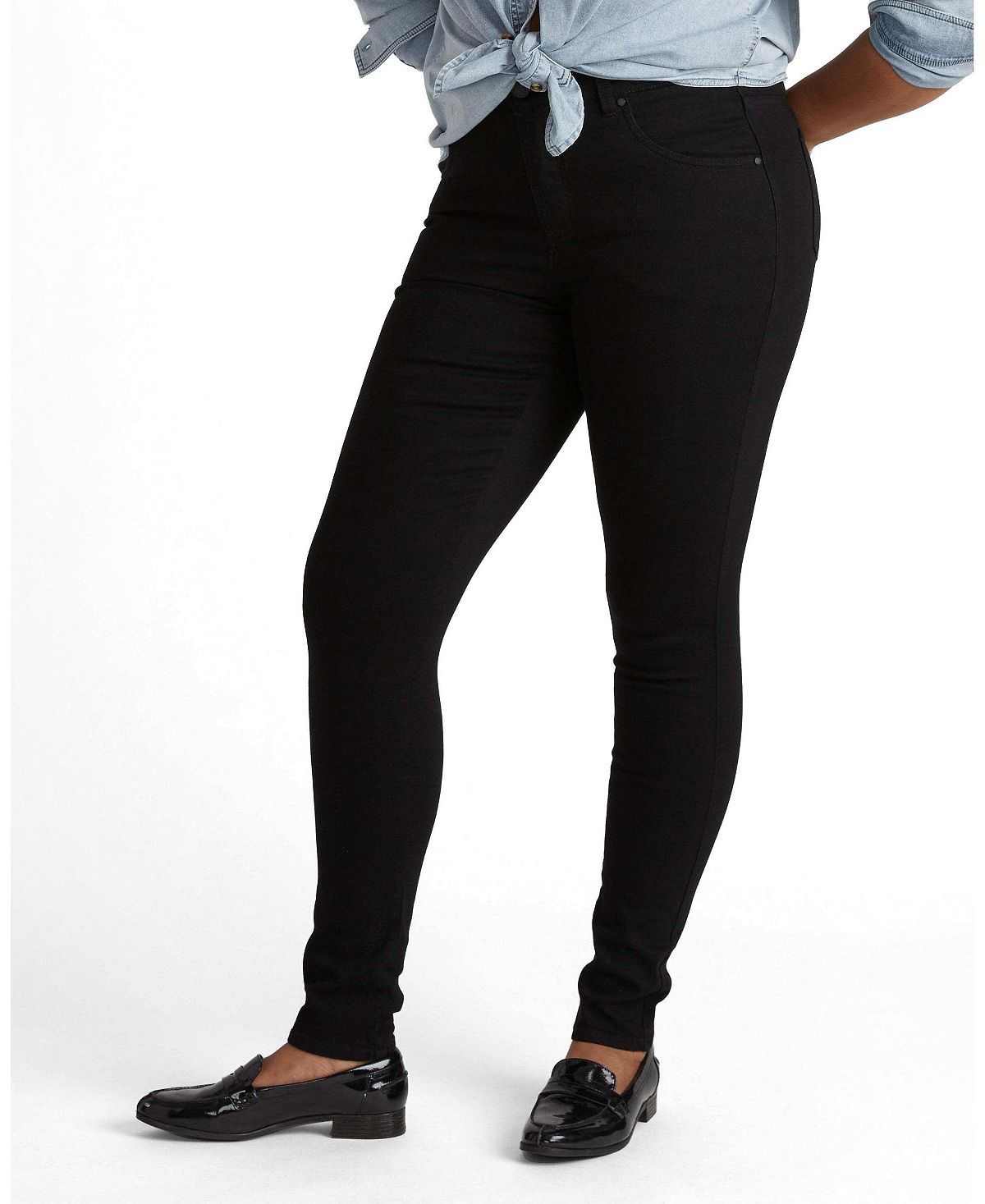 Universal Standard Women's Seine High Rise Skinny Jeans 32 Inches view 3 — MAYCSS fashion products