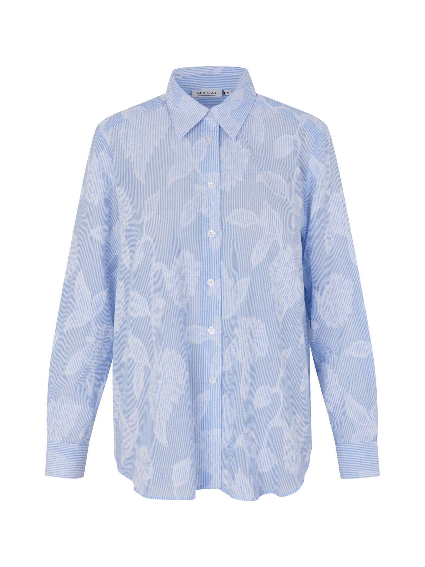 Женская рубашка Masai Copenhagen MaImma Floral Print, цвет: Синий — фото 6