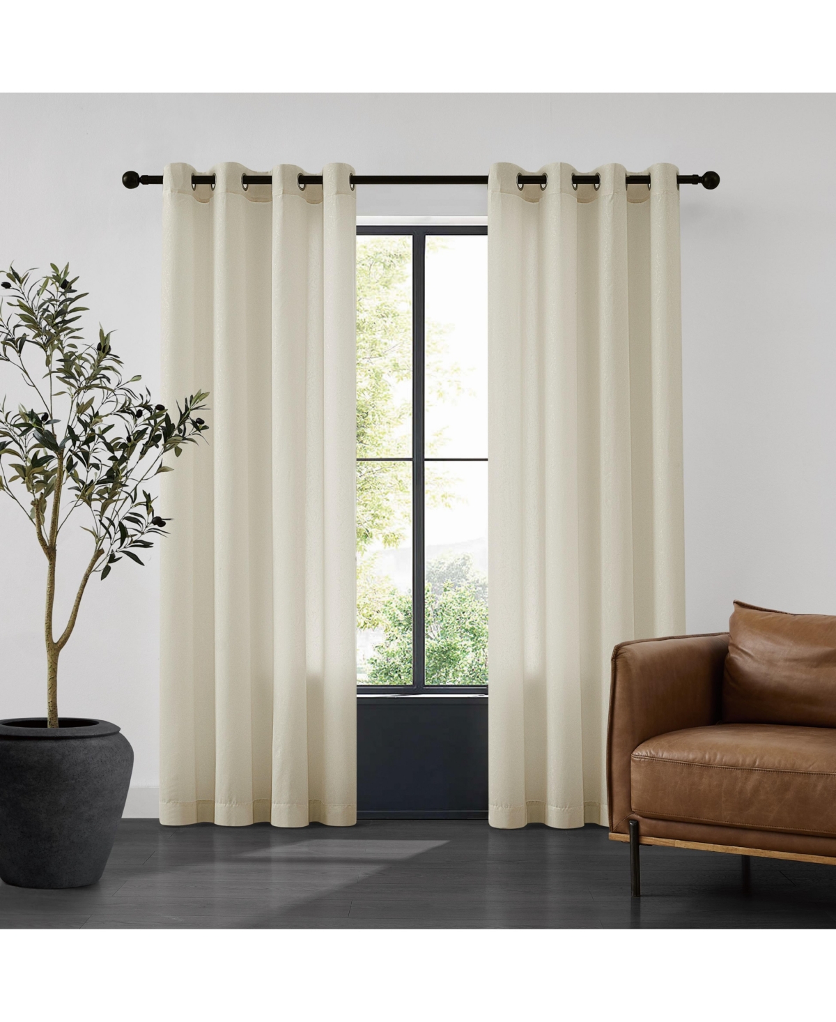 Tru-barrier Window Solutions Sheer Barrier Privacy Grommet Panel Pair by Piece Curtain