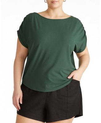 Women's Plus Size Divine Jersey Gathered Tee