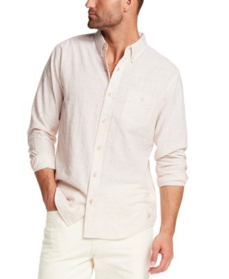 Men's Vertical Dobby Long-Sleeve Shirt