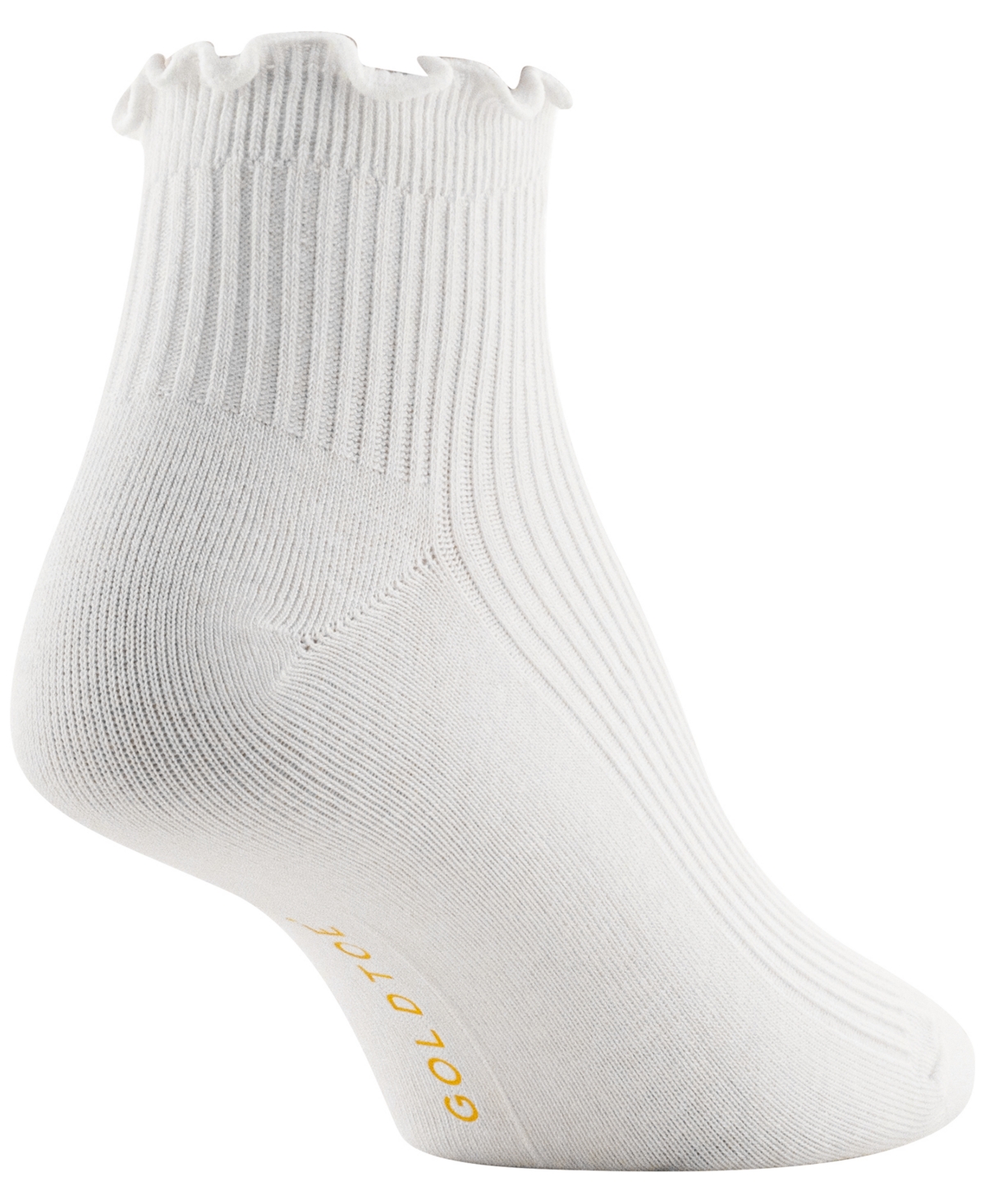 Gold Toe Women's Rib Lettuce Edge Quarter Socks, 6-Pack