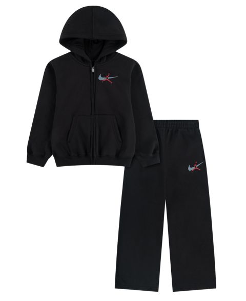 Комплект Jordan Long-Sleeve Hoodie and Pants, 2-Piece Set для мальчиков, цвет: Чёрный