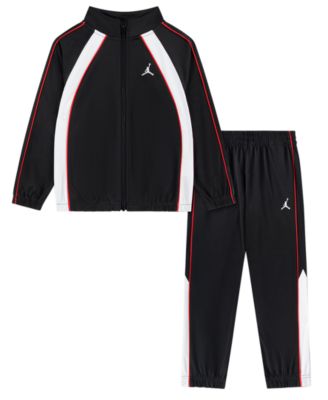 Boys' 4-7 Tricot Color Piping Long-Sleeve Jacket and Pants, 2-Piece Set