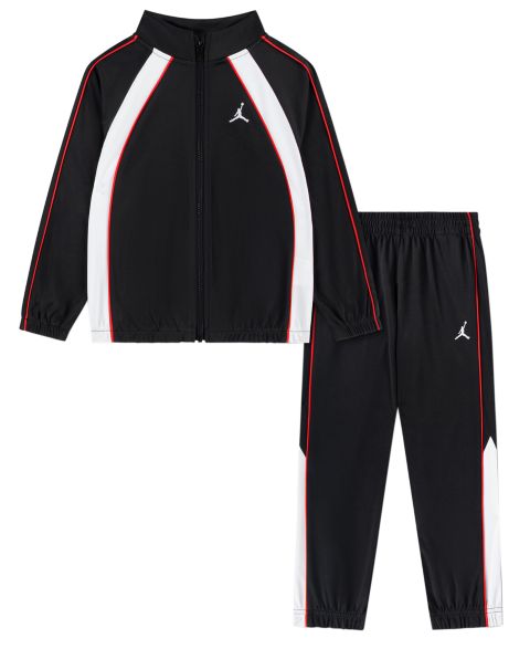 Комплект Jordan Tricot Color Piping Long-Sleeve Jacket and Pants, 2-Piece Set для мальчиков, цвет: Чёрный