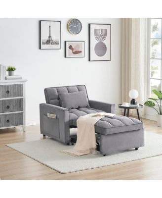 3-in-1 Convertible Sofa Bed Chair Adjustable Recliner for Small Spaces
