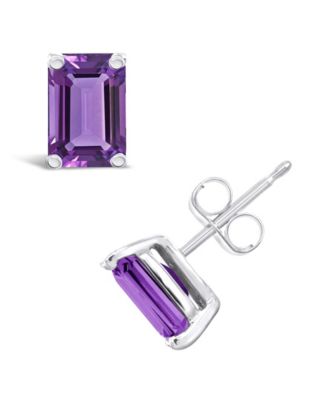 Amethyst (1-1/10 ct. t.w.) Stud Earrings in 14K Yellow Gold or 14K White Gold