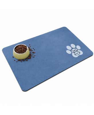 Quick Dry Super Absorbent Pet Feeding Mat Non-Slip Waterproof Floor Protector for Dogs Cats