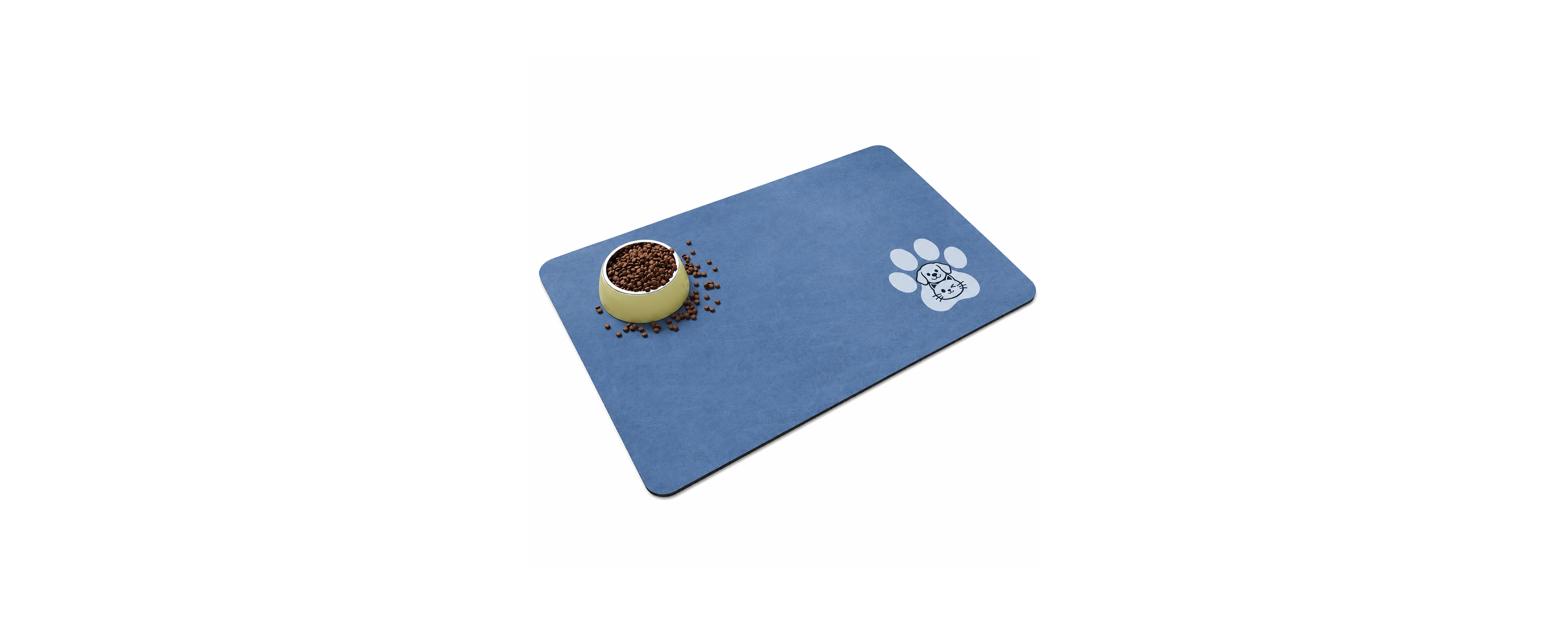 Aronkl Quick Dry Super Absorbent Pet Feeding Mat Non-Slip Waterproof Floor Protector for Dogs Cats