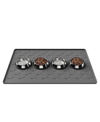 Silicone Pet Feeding Mat Waterproof Non-Slip Raised Edge Easy Clean for Dogs Cats