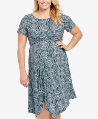 Motherhood Maternity - Maternity Plus Size Printed Dress