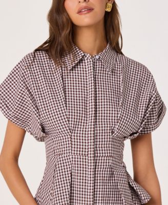 Women's Collared Short-Sleeve Top