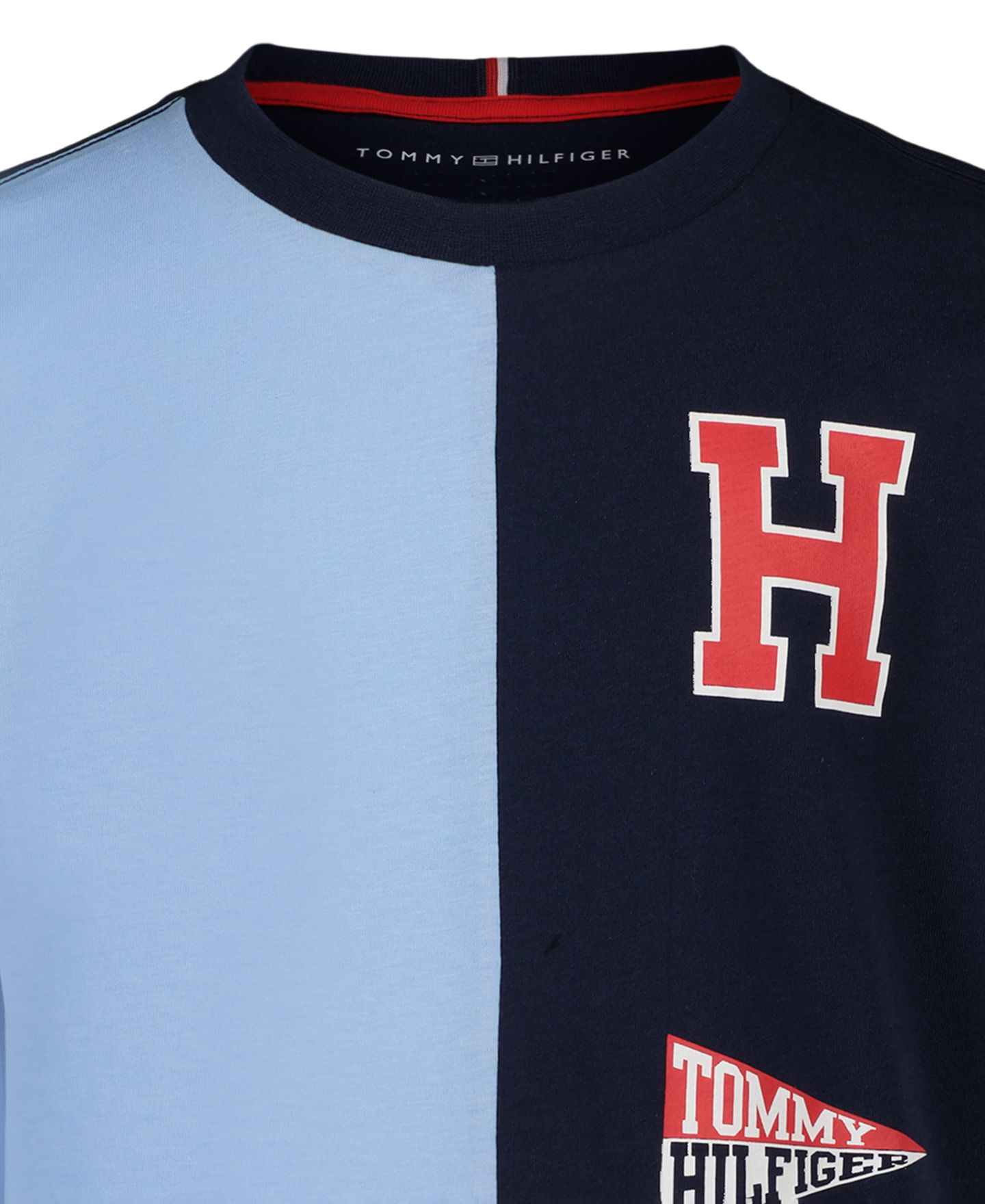 Футболка Tommy Hilfiger Stacked Logo Long-Sleeve T-Shirt для мальчиков, цвет: Тёмно-синий — фото 4