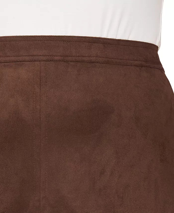 Plus Size Center Seam A-Line Skirt - thumbnail 5