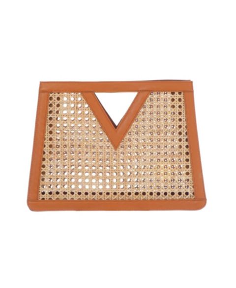 Женский клатч Adornia Fine Rattan Kane Clutch Handbag, цвет: Коричневый