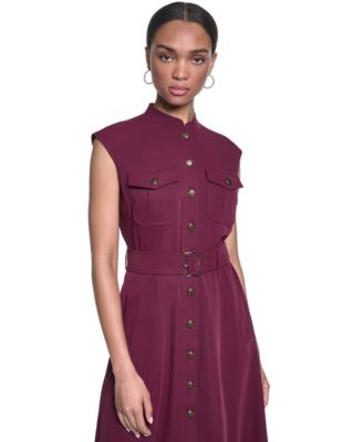 macy shirt dress Style & Co. Women's Printed Short-Sleeve T-Shirt Dress - Blue