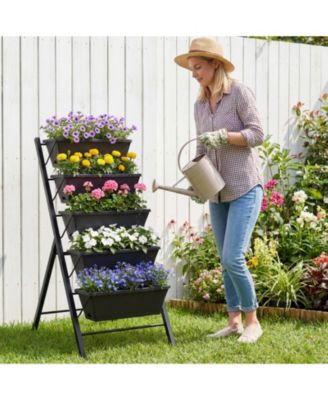 5-Tier Vertical Raised Garden Bed with Removable Planter Boxes