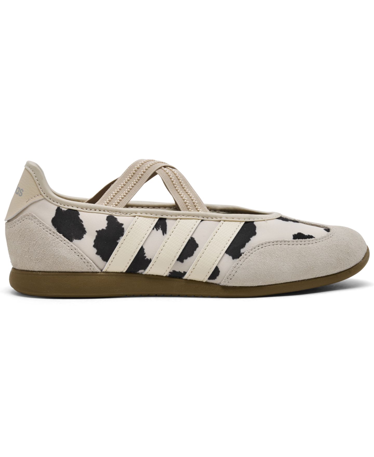 Женские кроссовки adidas Barreda Mary Jane Cow Print, цвет: Белый / Льняной — фото 2