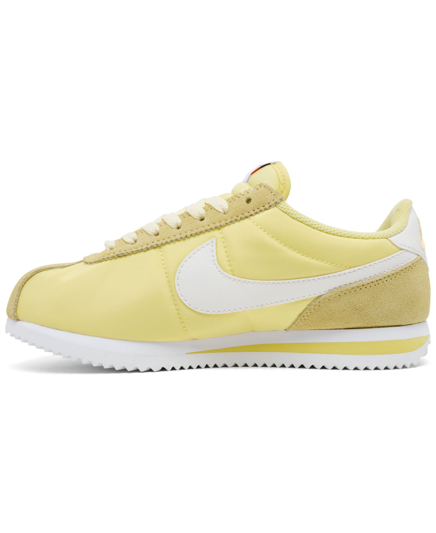 Женские кроссовки Nike Classic Cortez Textile, цвет: Жёлтый / Молочный — фото 3