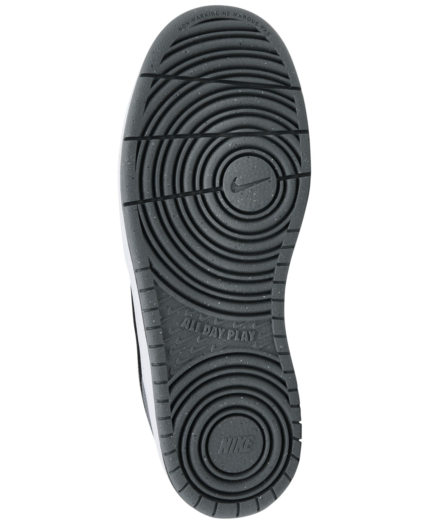 Кроссовки Nike Court Borough Low Recraft Lifestyle Sneakers from Finish Line для мальчиков, цвет: Серебристый / Чёрный — фото 6