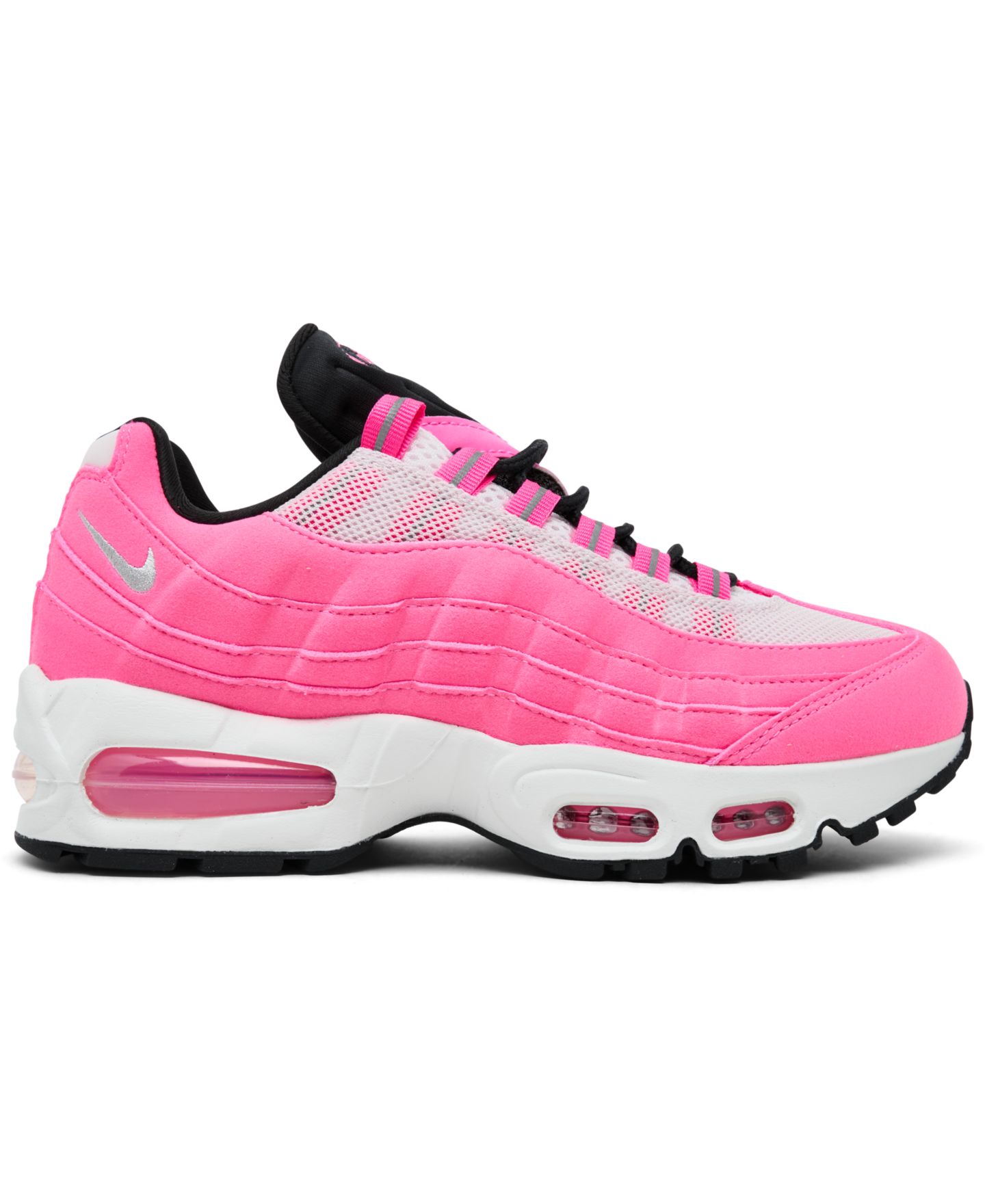 Женские кроссовки Nike Air Max 95 Big Bubble, цвет: Розовый / Серебристый — фото 2