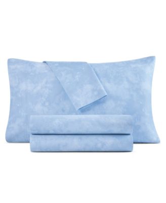 1200 Thread Count Cotton Blend Watercolor Printed 4-Piece Sheet Sets