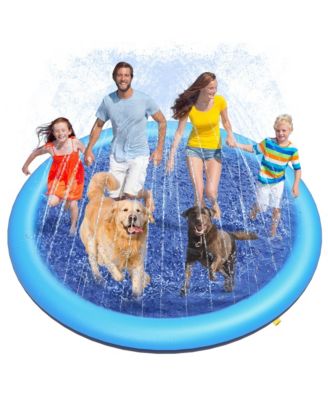 Dog Splash Pad Sprinkler Play Mat